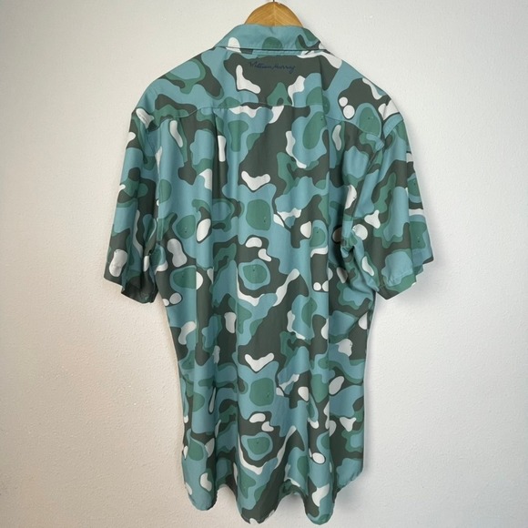 William Murray Golf Camouflage Short Sleeve Button Up Shirt Mens XLarge - Picture 10 of 12